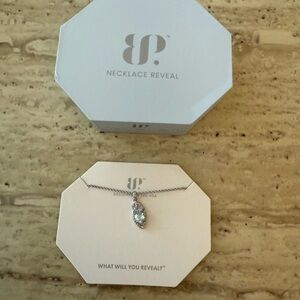 Elegant Silver and Blue BP (Bomb Party) Necklace (DIAMONDS!)